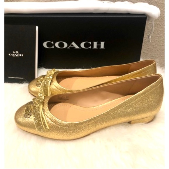 Coach Shoes - Coach Lia Bow Block Heel Pumps New In Box Size 8